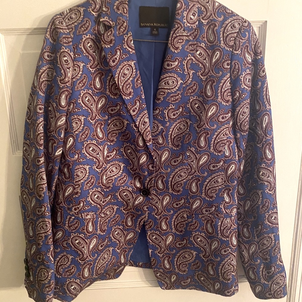 Banana republic women’s paisley blazer